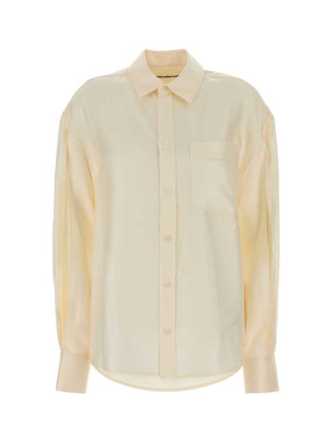 Alexander Wang Alexander Wang Women Ivory Satin Oversize Shirt