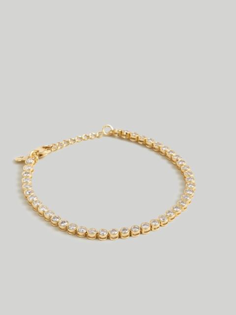 Madewell The Tennis Collection Bezel Set Crystal Bracelet