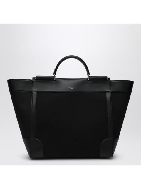 Dolce & Gabbana Dolce&Gabbana Black Fabric And Leather Tote Bag Men