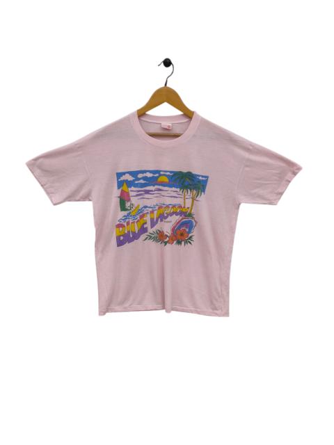 Other Designers Beauty Beast - Vintage 80s Blue Lagoon Hawaii T-Shirt Beach Sunset