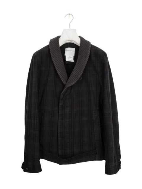 Stephan Schneider 2006 A/W SHAWL COLLAR JACKET IN OVERDYED COTTON