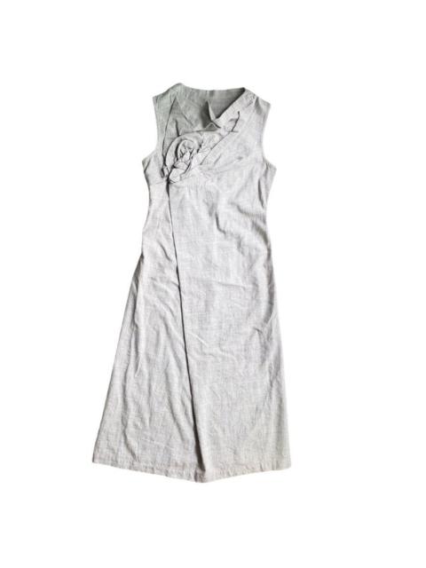 Comme Des Garçons Vintage 1997 Wool Draping Flower Dress