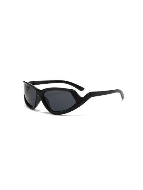 Other Designers Japanese Brand - Y2k Avant Garde Futuristic Black Sunglasses Unisex OS