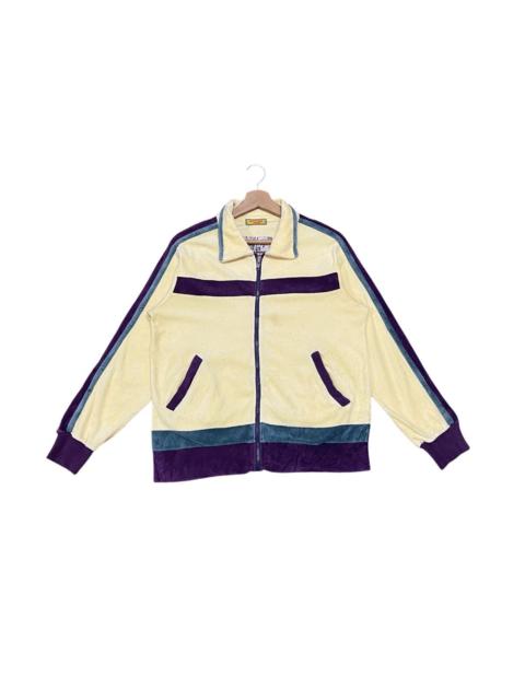Other Designers Japanese Brand - 🇯🇵 Vintage 90’s Betty’s Blue Shinji Abe Velour Track Jacket