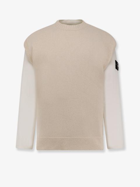 Stone Island Stone Island Men Cotton Sweatshirt With Knitted Insert