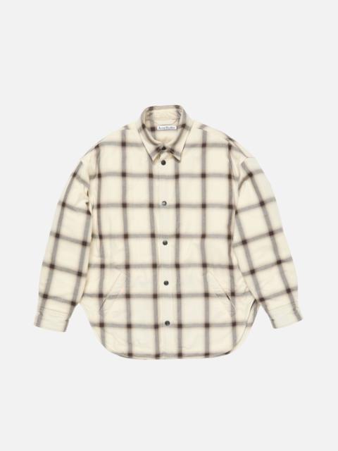 Acne Studios Flannel button-up shirt - Beige/multi