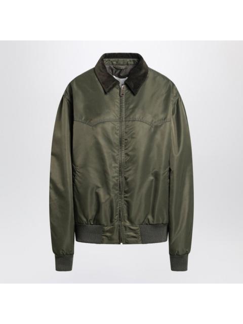 Maison Margiela Maison Margiela Khaki Green Padded Nylon Bomber Jacket Women
