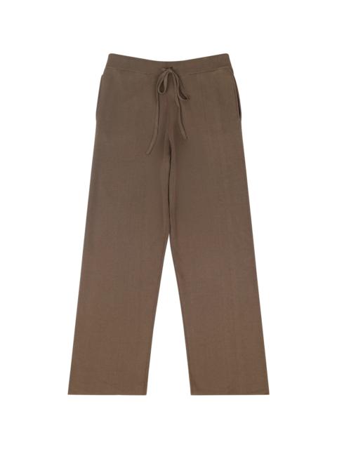 entire studios STRAIGHT LEG KNIT PANT LIGHT BROWN