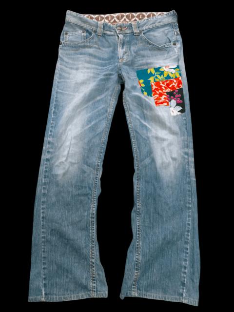 Other Designers 🔥Flared🔥 Edwin xv Thrashed Patchwork Jeans