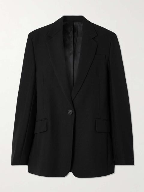 Oversized recycled grain de poudre blazer Black