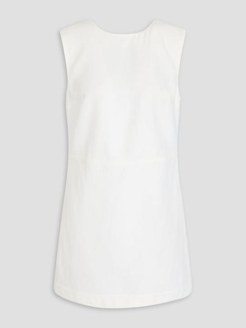 Loulou de Saison Hoya crepe mini dress