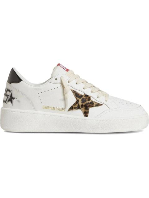 Golden Goose Golden Goose Ball Star White Leopard Pony Star (Women's)