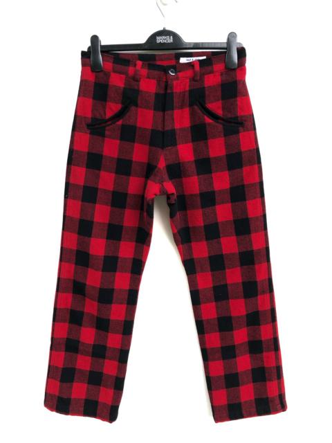 Other Designers Japanese Brand - JAPANESE BRAND TOUT A COUP SMILEY POCKET WOOL TARTAN PANT