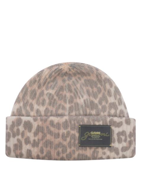 GANNI Ganni Women Leopard Hat