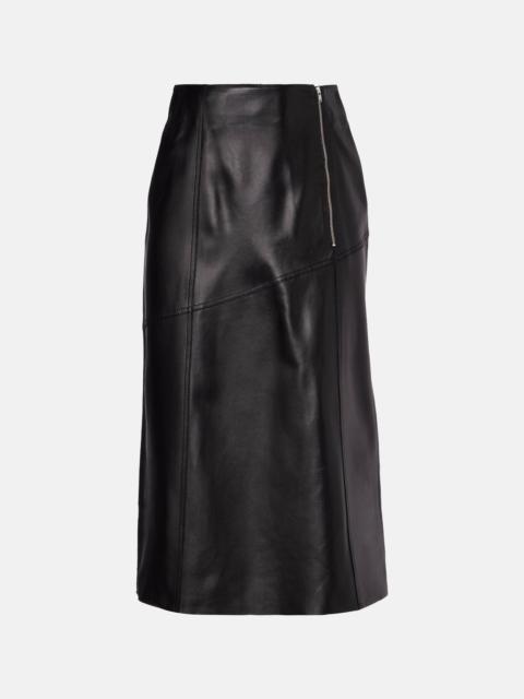 Victoria Beckham Leather pencil skirt