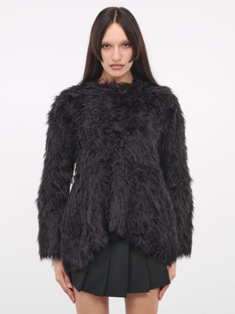 Comme Des Garçons Faux Fur Blouse