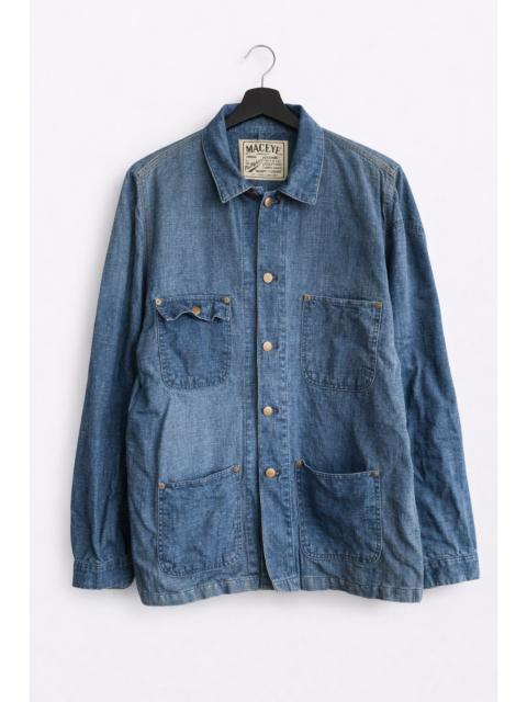 Other Designers Japanese Brand - Vintage MACEYE Denim Work Workwear Chore Jacket Classic