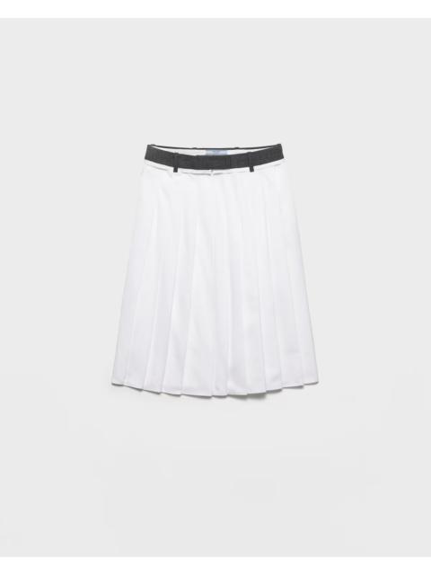 Prada Prada Cotton Midi Skirt