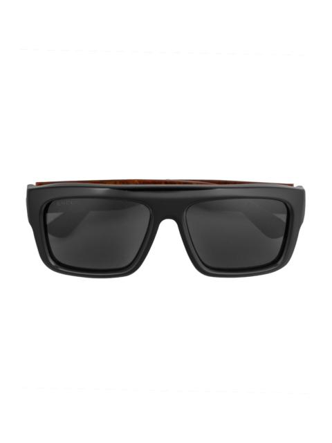 GUCCI Rectangle Logo Sunglasses