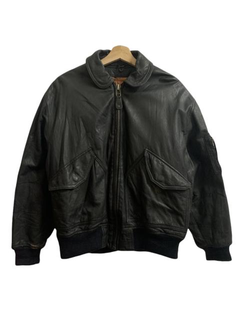 Other Designers Vintage 60s Dog Fight Leather Bomber Jacket