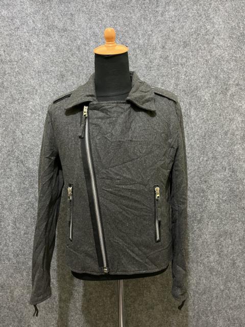 Other Designers Attachment bikers wool jacket