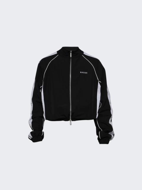Rhude Ramona Piping Track Jacket Black And White