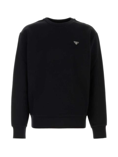Prada Prada Men Black Cotton Sweatshirt
