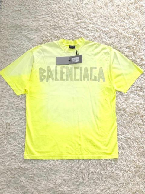 BALENCIAGA Balenciaga SS23 Tape Type Yellow T-shirt