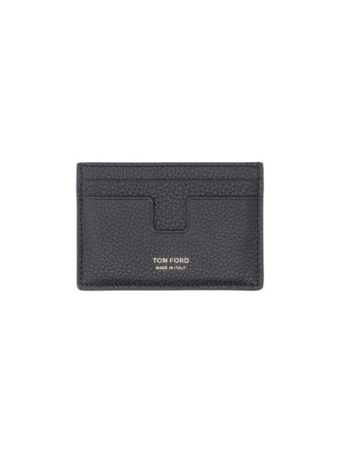TOM FORD HAMMERED LEATHER CARD HOLDER