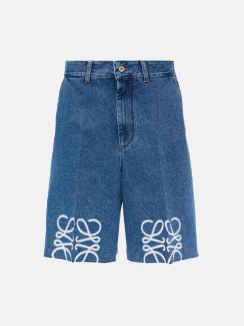 Anagram denim Bermuda shorts