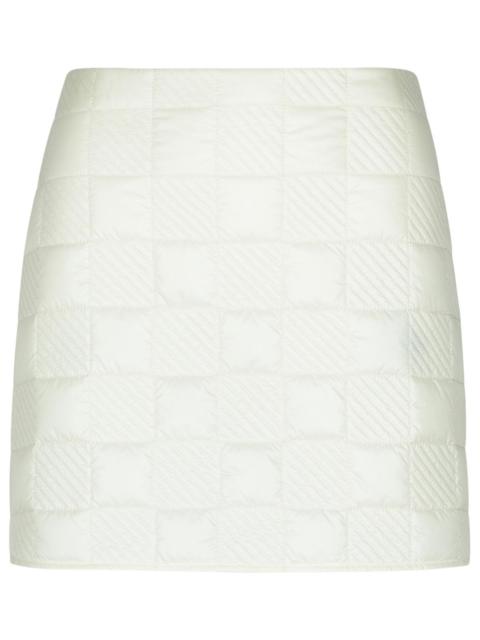 Moncler Cream Polyamide Miniskirt Woman
