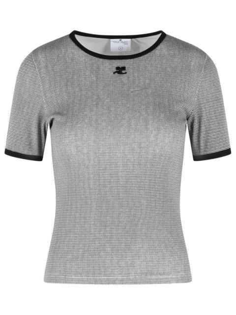 courrèges Courreges Gray Cotton T-Shirt Women