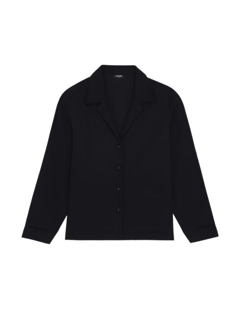 Cou Cou The Pajama Shirt: Cotton Voile Black