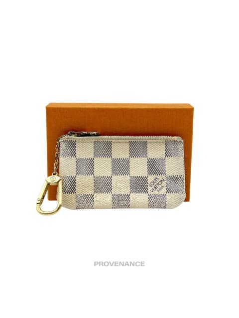Louis Vuitton Louis Vuitton Key Pouch Cles - Damier Azur