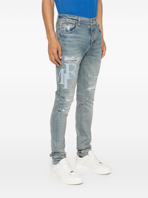 AMIRI AMIRI Men Staggered Logo Jean