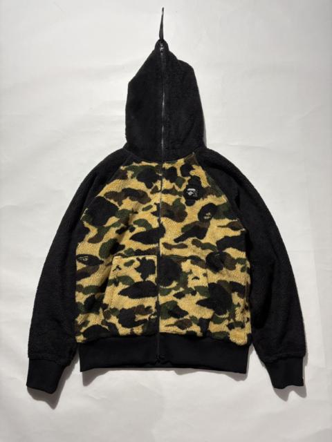 A BATHING APE® BAPE 1ST CAMO FLEECE FULL ZIP JACKET
