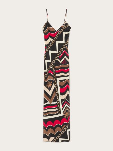 PUCCI ISTRICE PRINT LONG DRESS