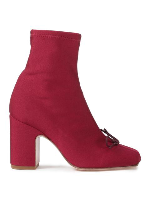 Other Designers Bow-detailed stretch-jersey sock boots