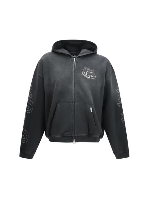 REPRESENT Represent Beach Boys Endless Summer Zip Hoodie Stained Black