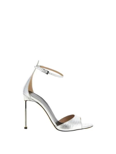 TOM FORD TOM FORD Tejus Silver 105mm Sandals New & Authentic (Women's