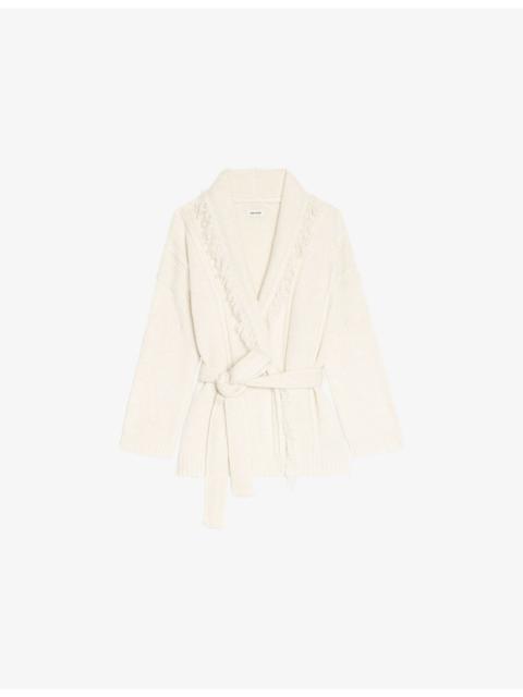 Zadig & Voltaire Alpa Belted-Waist Wool And Cashmere-Blend Coat