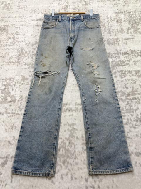 Levi's Vintage Levi’s 517 Thrashed Distressed Slightly Flare Denim