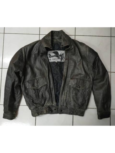 Other Designers Leather Jacket - Airforce Leather Bomber Jacket