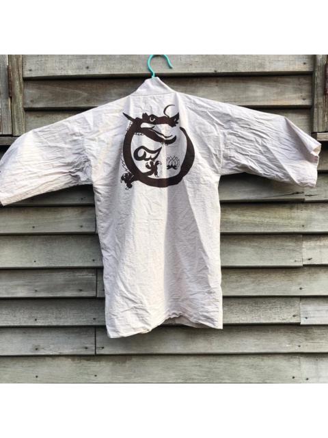 Other Designers Japanese Brand - Dragon Flower Motive Kimono Japan Dragon Noragi Parka Style