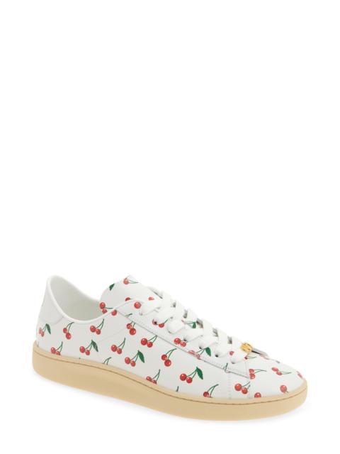 Valentino Valentino Garavani Royco Cherry Low Top Sneaker in White Multi at Nordstrom