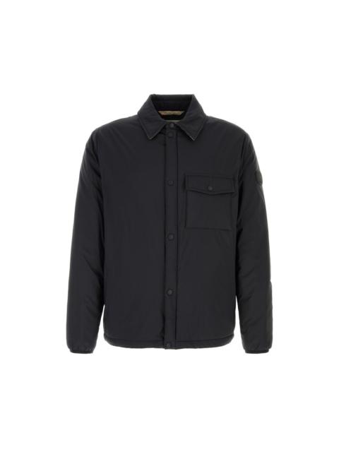 Burberry BURBERRY $1450 Dalewood Black Nylon Overshirt New & Authenti