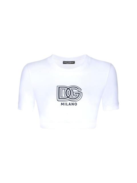 Dolce & Gabbana logo-print cotton-blend T-shirt
