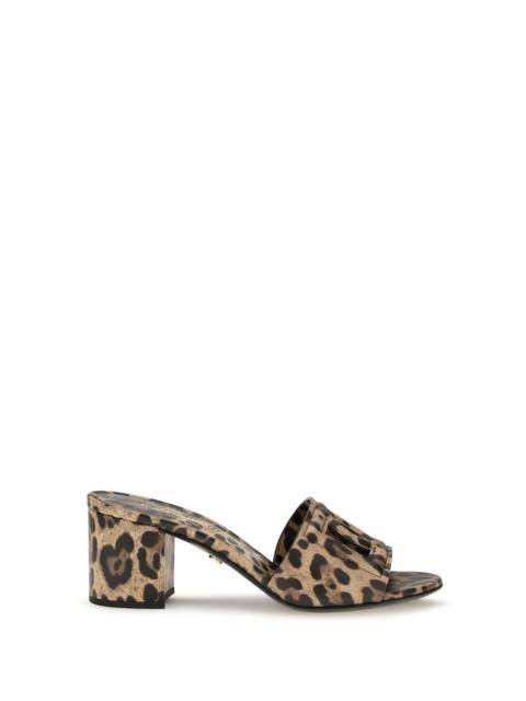 Dolce & Gabbana Dolce & Gabbana Leopard Print Leather Mules Animal