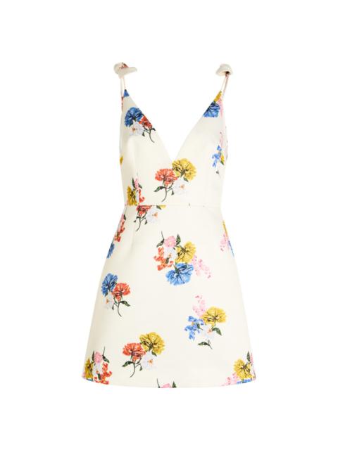 EMILIA WICKSTEAD Emilia Wickstead Vero Floral-print Faille Mini Dress