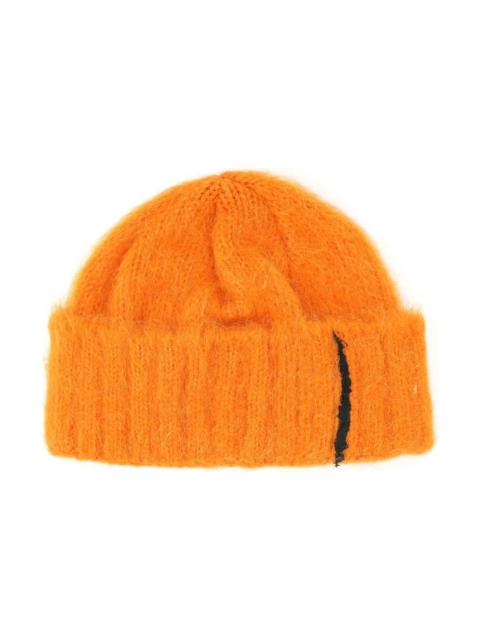 Orange Alpaca Blend Rivington Beanie Hat